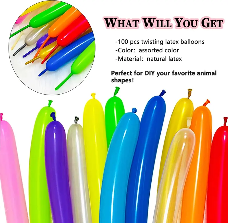 floating+cat+balloon 100 Pcs Light Blue 260q Balloons Thickening Latex Long Balloons for Balloon Garland, Skinny Latex Twisting Balloon for Animals Modeling (Light blue). 1