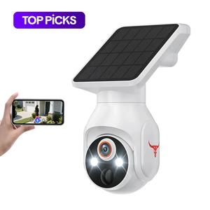 Wireless Outdoor Security Camera, WiFi Camera for Home Security with 1080P Color Night Vision, Battery Powered Camera with 2.4GHz WiFi, PIR, Two-Way Talk, Solar Security Cam