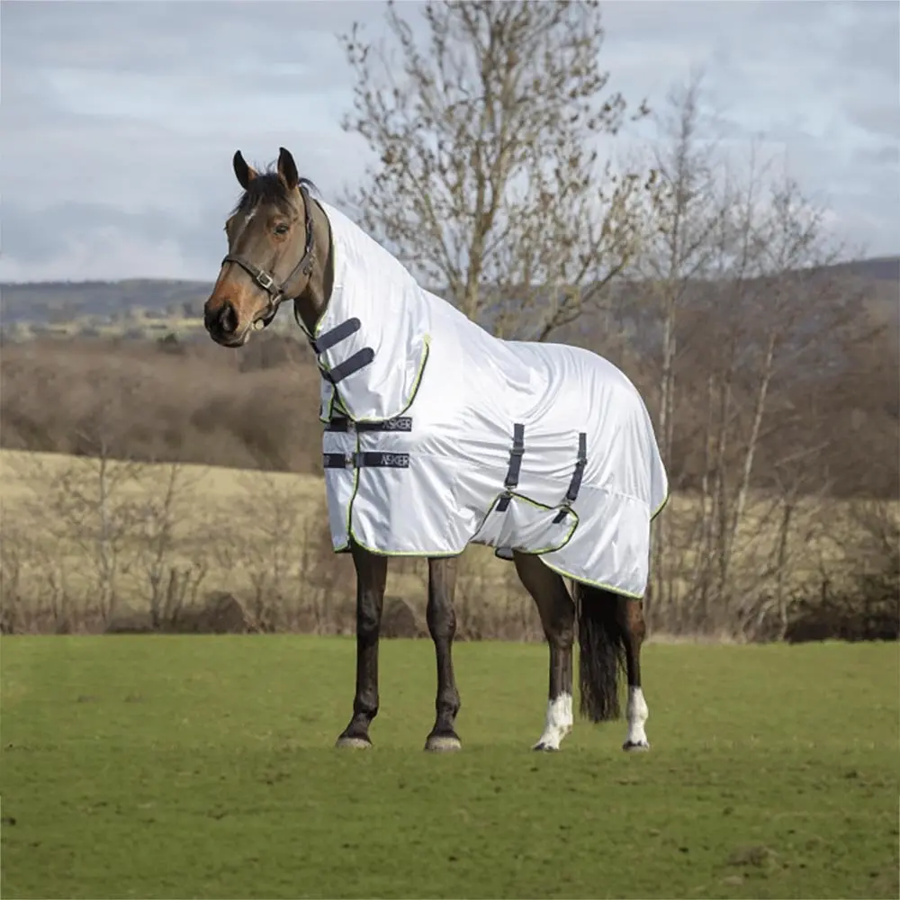 Asker Fly Combo Horse Rug - White