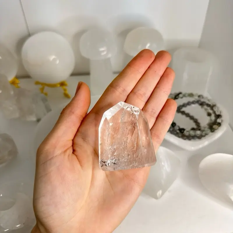 Clear Quartz Tower 4