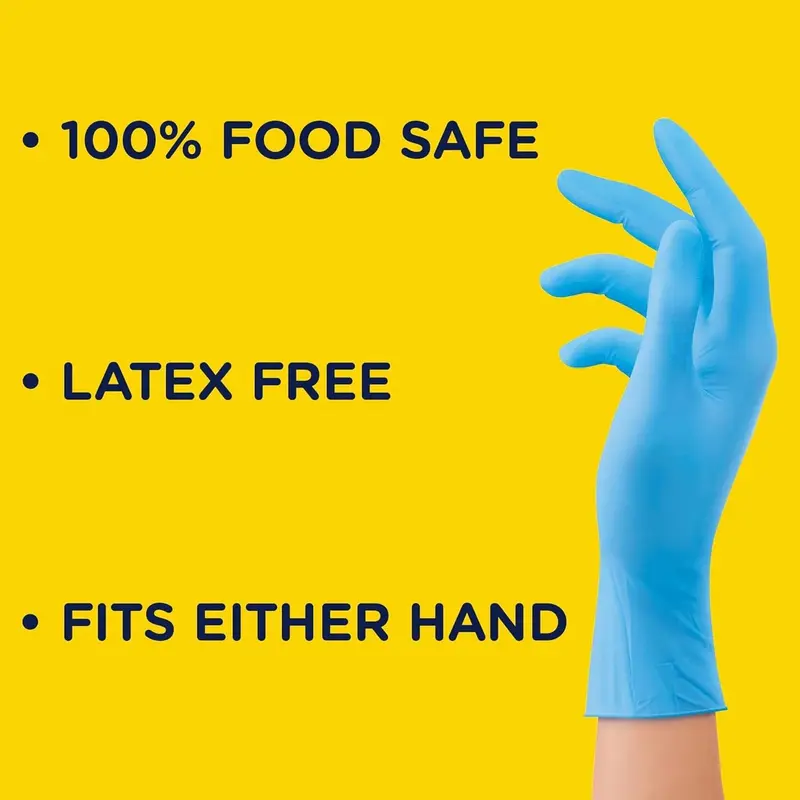 Marigold Disposable Gloves | Powder Free Latex Free, Food Safe | Multi-Purpose Disposable Gloves | Perfect for Safe, Hygienic and Versatile Use | 4 Boxes 160pcs 3