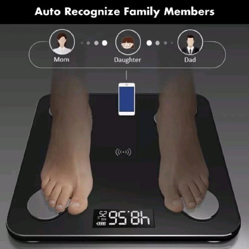 Bluetooth Body Fat Digital Scale with APP - Smart Scales for Body Weight and Body Fat - Healthcare 2