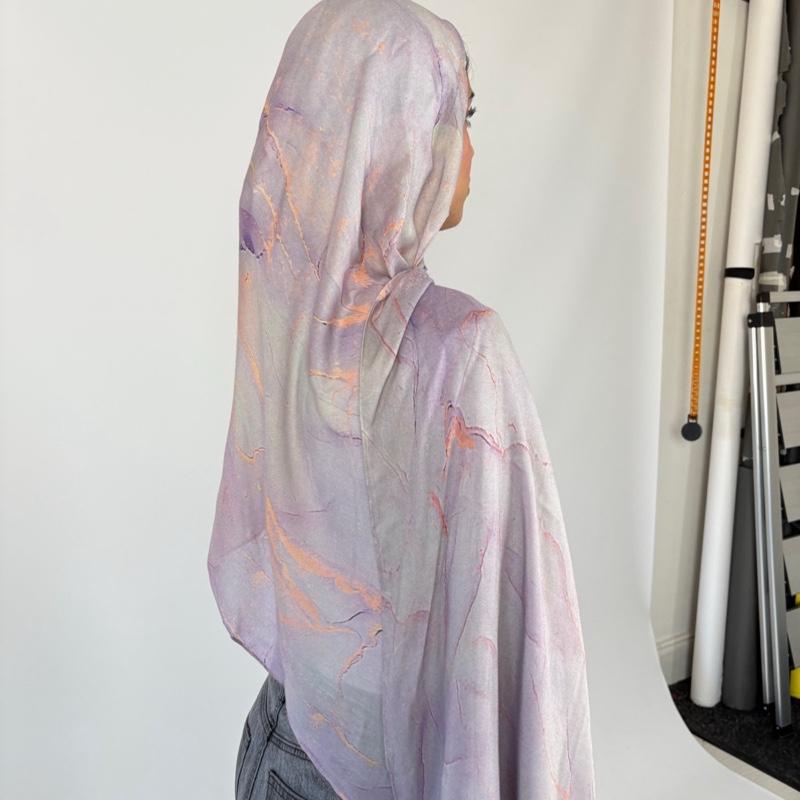 Lavender Veil 100% Modal Hijab Double hijab 0