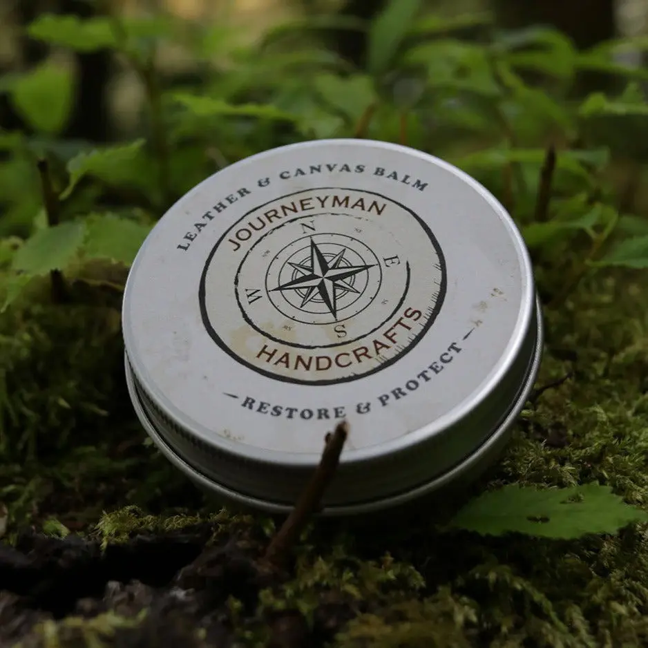 Leather and Canvas Balm Tin