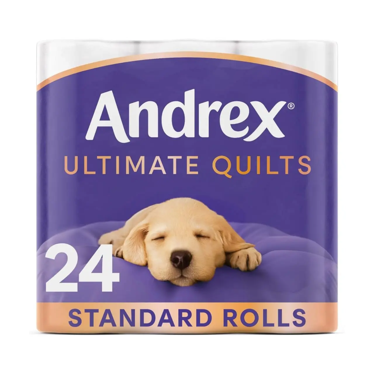 Andrex Ultimate Quilts Toilet Tissue 24 Rolls, Air Pocket Technology for Soft, Thick Sheets - 4 Quilted Toilet Rolls x 6 Packs, FSC Certified
