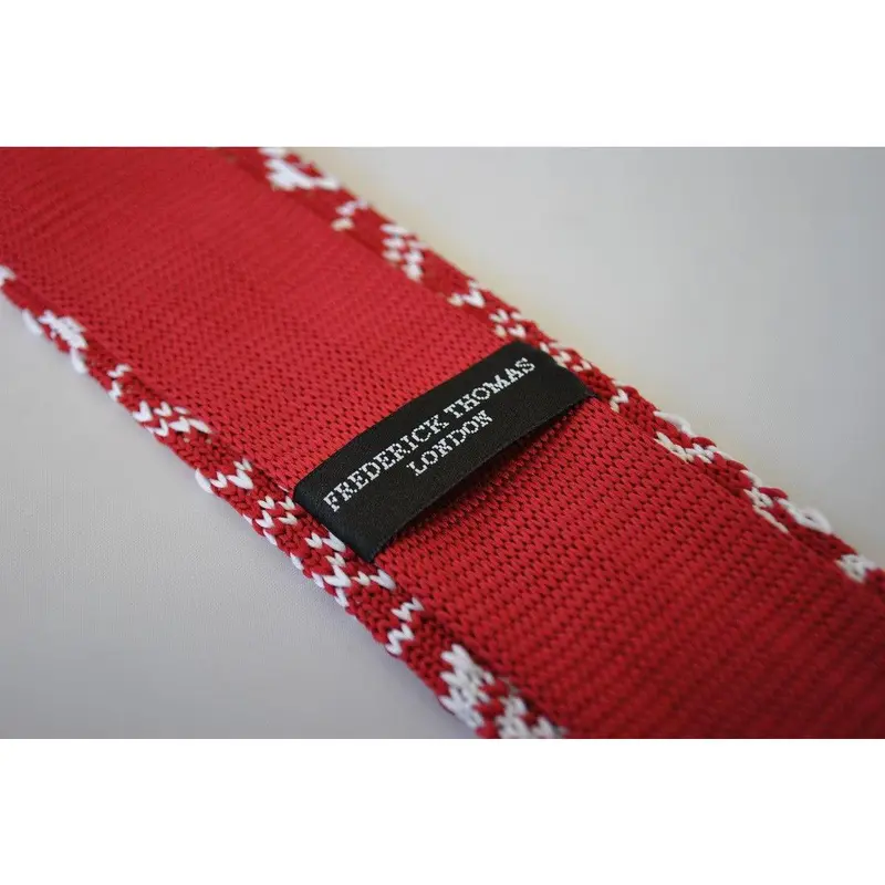 christmas range - red jumper knitted christmas tie 3