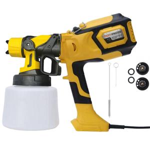 Paint Sprayer, Paint Sprayer with Cleaning & Blowing Joints, 3 Nozzles & 3 Patterns, Easy to Clean, for Furniture, Cabinets, Fence, Walls, Door, Garden Chairs