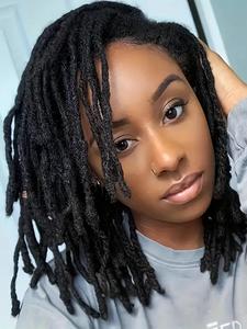 Human Hair Dreadlock Extensions, Handmade Can Be Dyed & Bleached Soft Dreadlocks for Men/Women, Hair Extensions for Daily Use