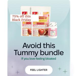 Tummy bundle for bloating and gut   Dietary Supplement Edible  Fitness support