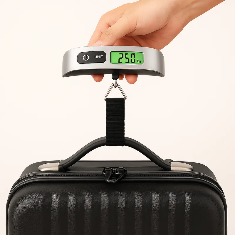 50KG DIGITAL TRAVEL PORTABLE HANDHELD LUGGAGE WEIGHING SCALES SUITCASE BAG 1