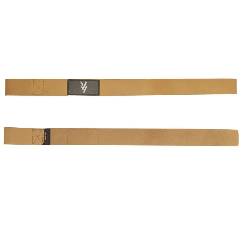 Weight Lifting Leather Wrist Straps Brown Pair For Work out Gym & Training 4