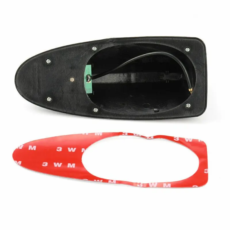 Universal Car Shark Fin Antenna Auto Radio FM/AM Signal Aerial Roof Black UK 2