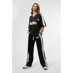 Kaiia Puff Print Tricot Joggers Black