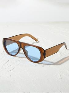 Unisex Vintage Style Sunglasses, Summer Trendy Casual Sunglasses for Everyday Use, Fashion Sunglasses for Outdoor Activities