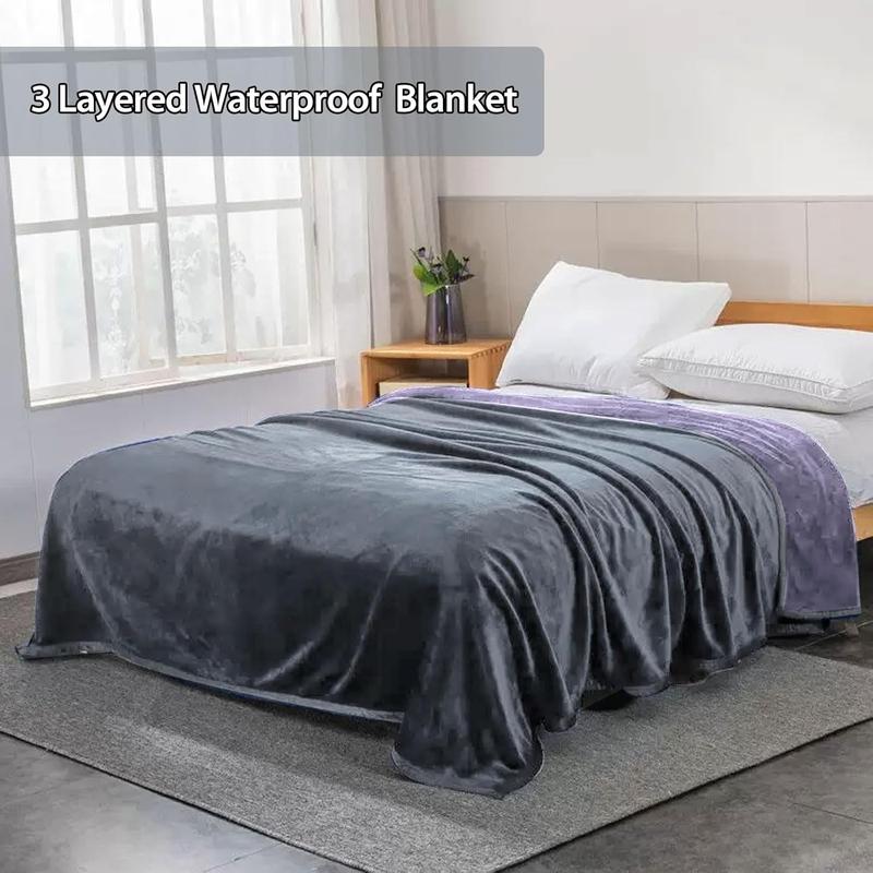 Premium Waterproof Blanket | Ultra-Soft, Leak-Proof & Machine Washable | Ideal for Couples, Pets & Home Protection ( 152 * 203cm) 3
