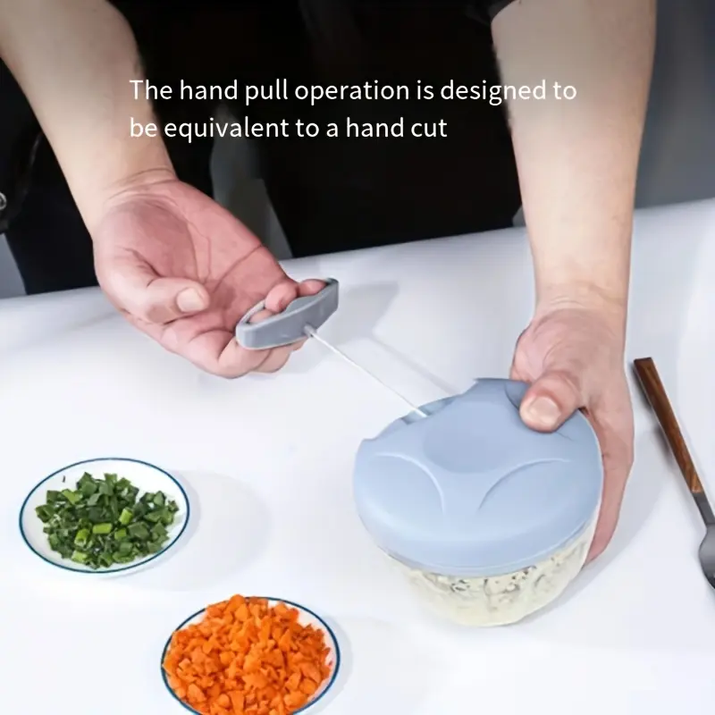 1pc Multifunctional Manual Garlic Masher and Vegetable Cutter - Durable Plastic Garlic Grinder - Handheld Fruit Masher - Easy Clean Kitchen Gadget - Food-Safe Kitchen Tool for Effortless Cooking 3