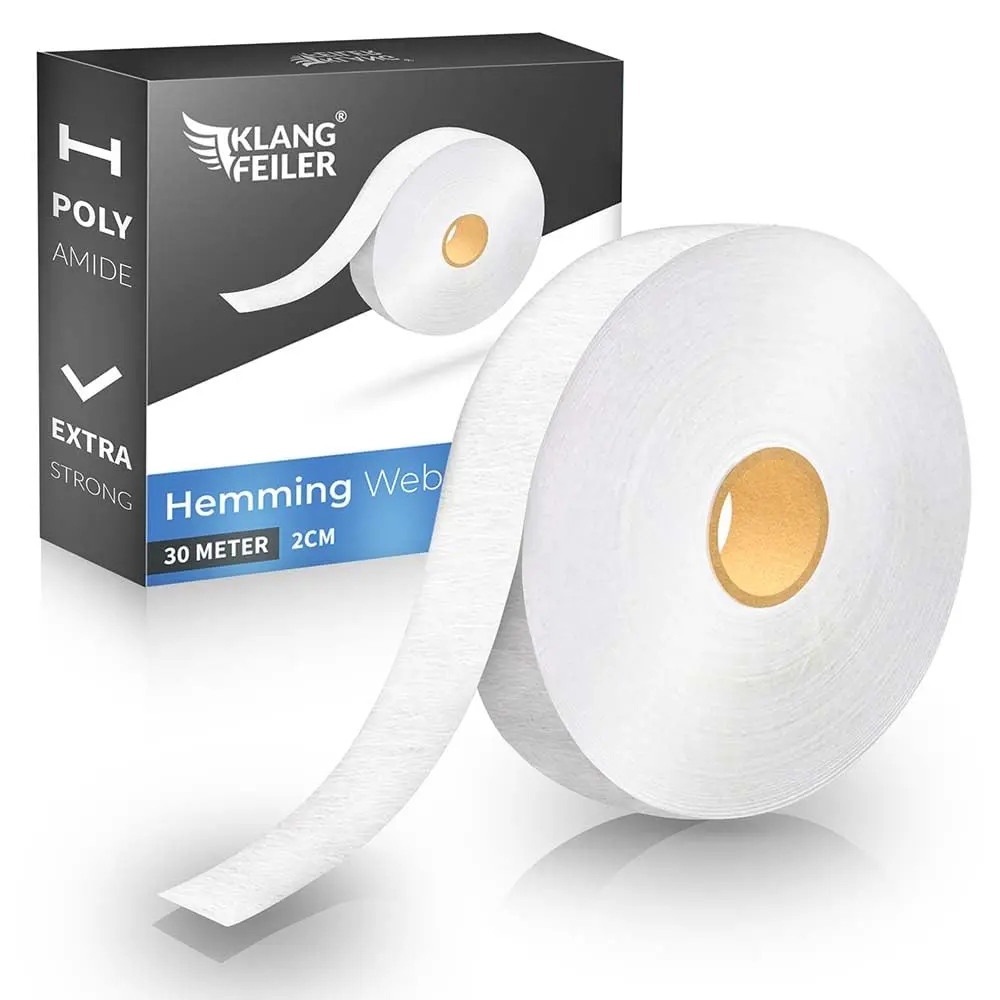 Hemming Tape 30 Metres I Extra Strong I Ironing Tape for IroningIroning Adhesive Curtains Hardine Better