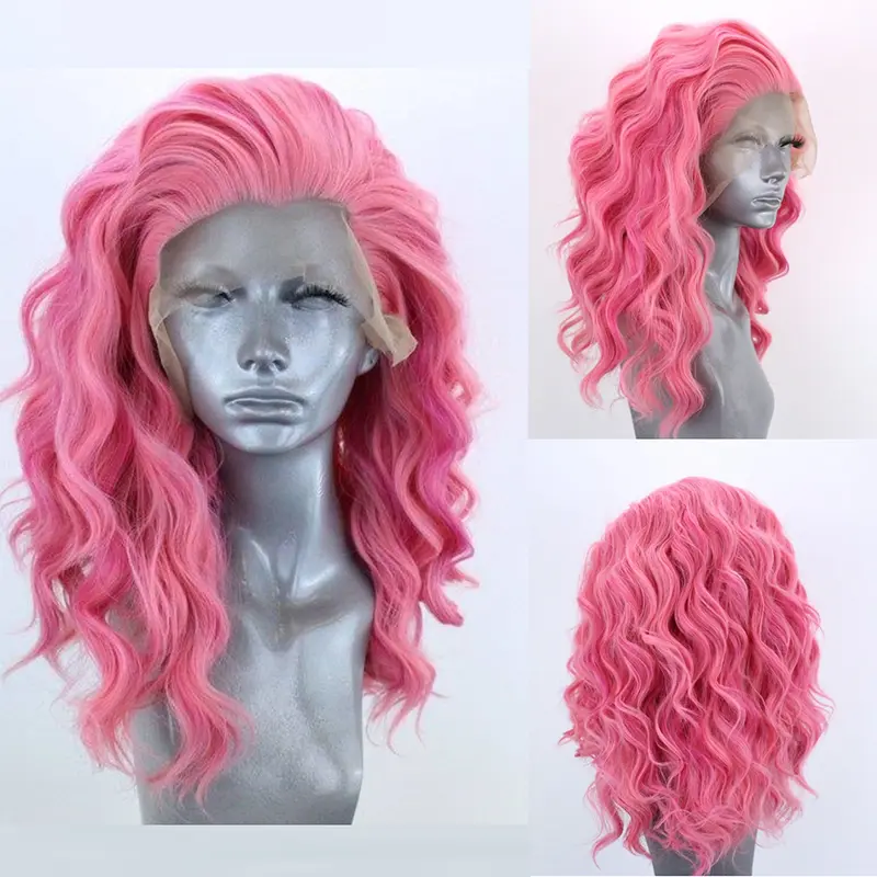 Light Grey Short Bob Synthetic Lace Front Wigs for Women Cosplay Wear Short Body Wavy Purple Blue Pink Grey Wig Part Lace BobWig 4