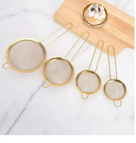 3pcs Stainless Steel Fine Mesh Tea Strainer With Handle  Style Matcha Powder Sifter... 3