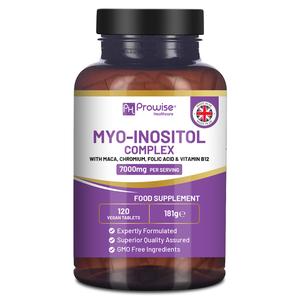 Empower Your Health: Myo-Inositol Complex with Black Maca Root - 120 Vegan Tablets