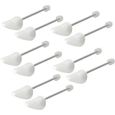 10 Pairs Of Care Shoe Trees Plastic Tree Maintain Shape Shoes Footwear White UK 1