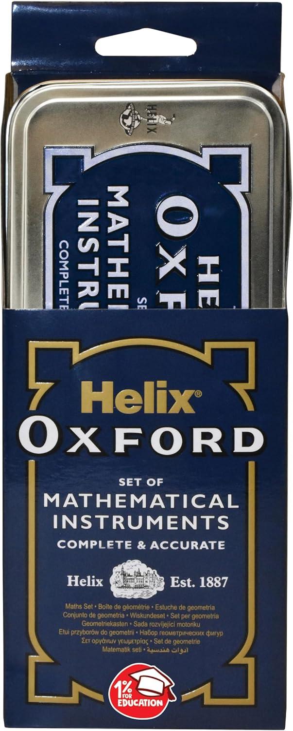 Product Introduction of Oxford Maths Set with Storage Tin - 10 Piece Maths Equipment Set 3