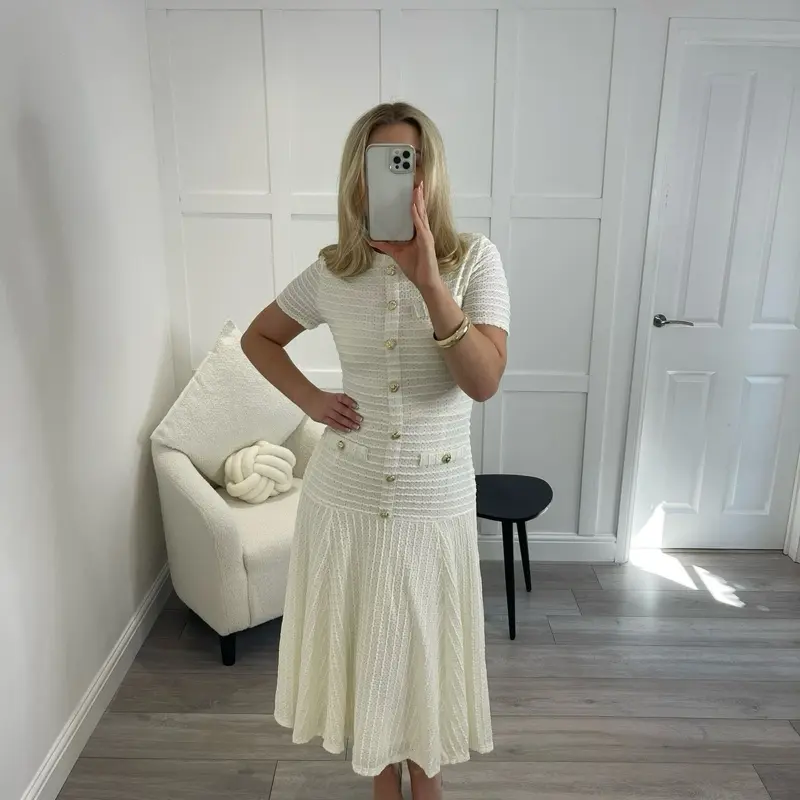 Premium Button Detail Swing Maxi Dress - 7 COLOURS 2