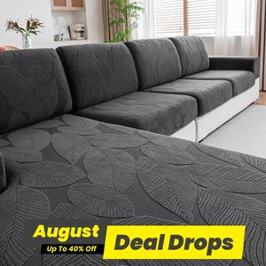 Leaf Pattern Sofa Cover, 1 Count Non-slip Sofa Seat Cover, Waterproof Couch Cover, Soft Comfortable Couch Protector for Home Living Room, Home Decor, Couch Covers, Dustproof Sofa Slipcover, Universal Sofa Protector, Elastic Furniture Protector