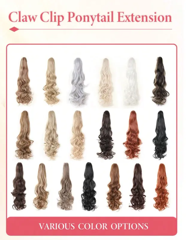 Natural Wavy Long Ponytail Clip for Women 1