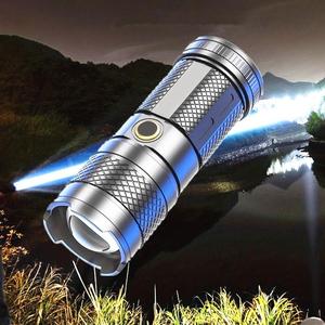 USB Rechargeable Flashlight, High Brightness Led Outdoor Camping Flashlight, Waterproof Durable Flashlight Lamp for Camping, Cycling, Hiking, Flashlight for Men, Led Lights, Valentine's Day Gift