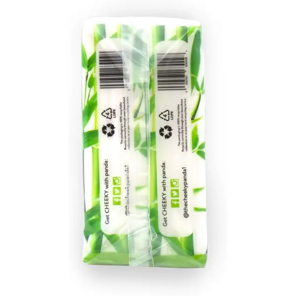 The Cheeky Panda Bamboo Pocket Tissues, 8 Pack of 10 Hypoallergenic Tissues, Ultra Soft, 3-Ply, White, Travel Size Cleaning Napkin 3