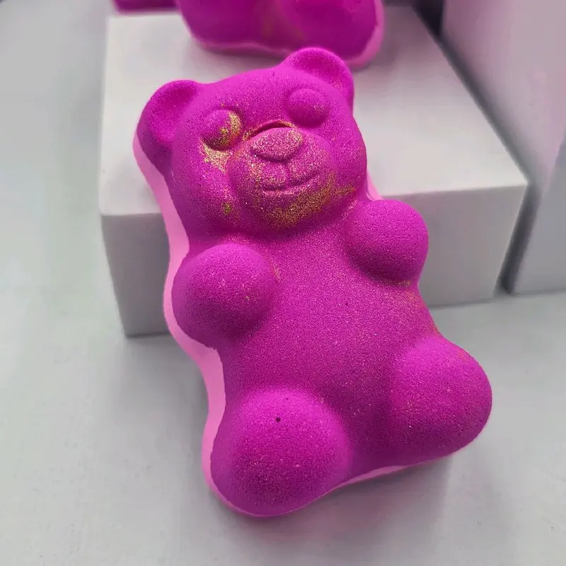 Gummy Bear Bath Bomb Lotus Flower Skincare Moisturizing 8