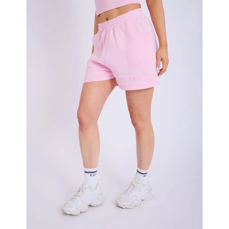 Kaiia Logo Sweat Shorts Baby Pink 8