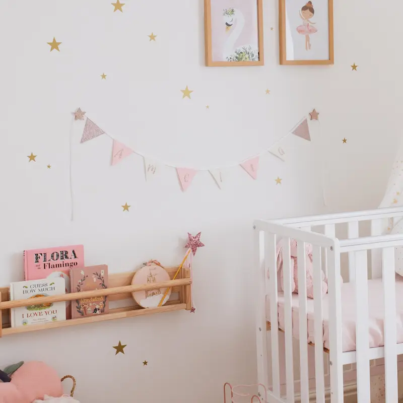 Rose Gold Glitter Star Hooks (2 pack) 2