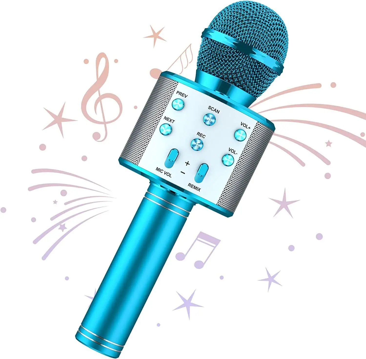 Karaoke Microphone Speaker Handheld KTV Player Mic Party Wireless Bluetooth UK
