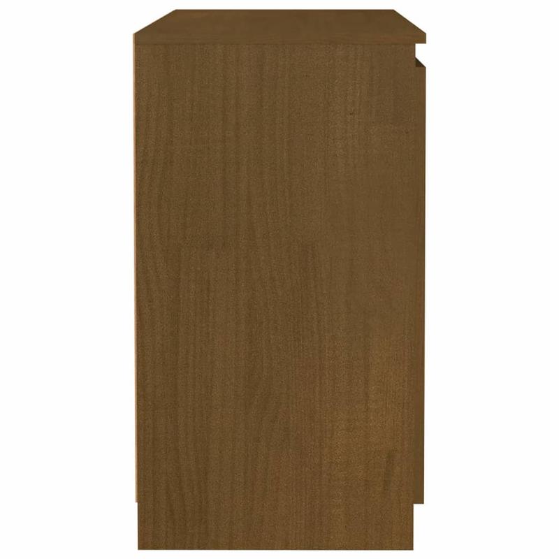 Solid Pine Side Cabinet in Honey Brown, 60 x 36 x 65 cm - Compact and Stylish Storage Solution 3