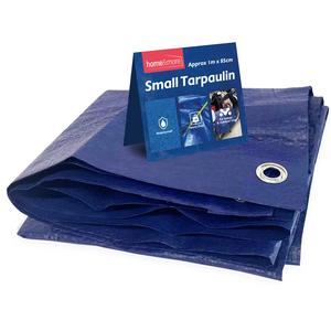 1M Tarpaulin Ground Cover Sheet Heavy Duty Waterproof Blue Tarp Camping Eyelets