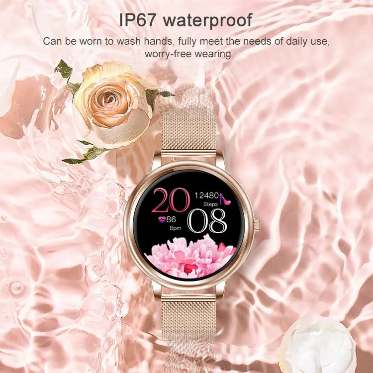 1.09 inch IPS Color Screen IP67 Waterproof Smart Watch, Support Sleep Monitoring / Heart Rate Monitoring / Blood Pressure Monitoring / Multi-sports Mode, Style: Steel Strap, Steel Strap (Gold), Steel Strap (Silver) 5
