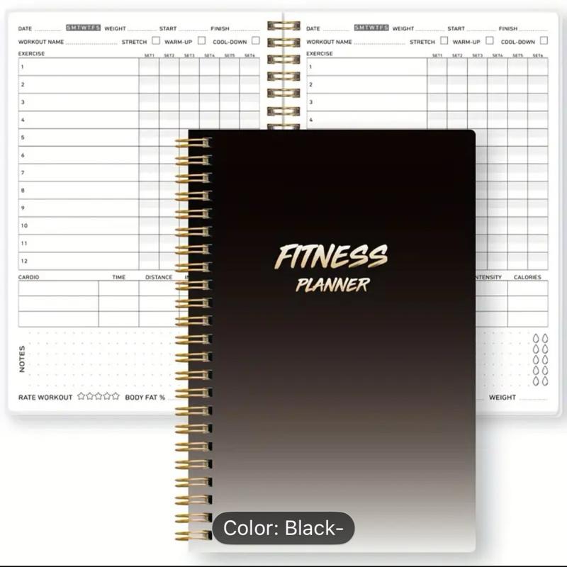 Fitness Planner Notebook - Daily Workout Tracker, Goal Setting, and Body Measurement 1