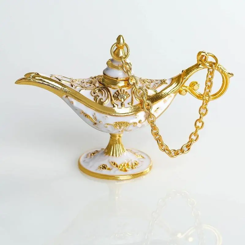 Mini Magical Wishing Lamp, 1 Count Retro Aladdin Palace Design Decoration for Home and Living Room Decor, Home Festival Decor Supplies