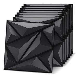 12/20/30pcs 3D Diamond Wall Panels, Decorative Panels, PVC Material, Indoor Wall Decoration, Christmas Festival Decor, 11.8x11.8 Inches (with Tape)