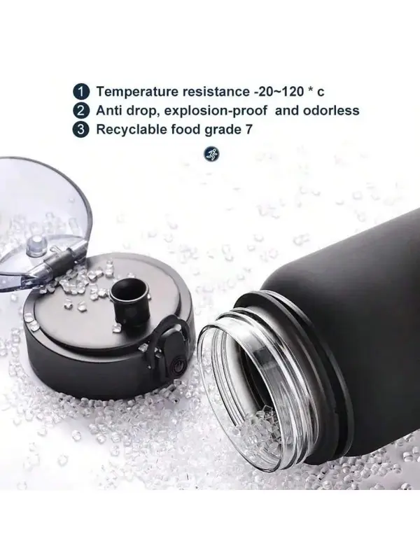 1L Sports Water Bottle High Capacity Plastic Fitness Portable Durable Camping Hiking Workouts Outdoor Sports Cups 2