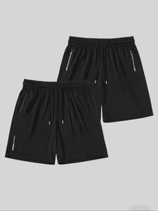 Men's Letter Print Boxer Briefs, Casual Comfy Breathable Underwear for Daily Wear, Mens Underwear for Summer