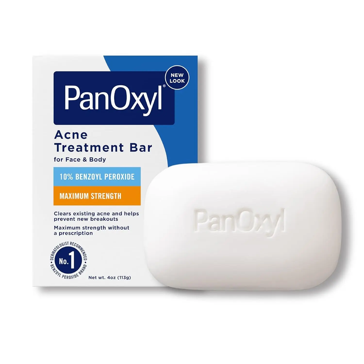 Acne Treatment Bar with 10% Benzoyl Peroxide, Maximum Strength Bar Soap for Face, Chest and Back, Benzoyl Peroxide Soap Body Wash, Vegan, For Acne Prone Skin Clear Comfort
