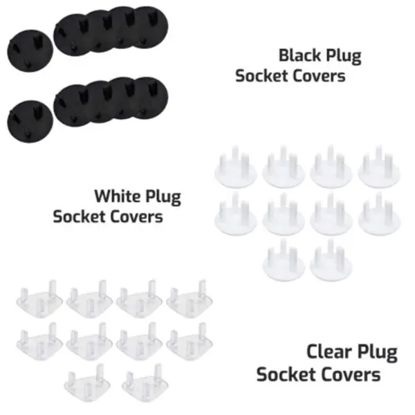 Baby Safety Plug Socket Covers – Child-Proof Outlet Protectors (Pack of 10 or 20)