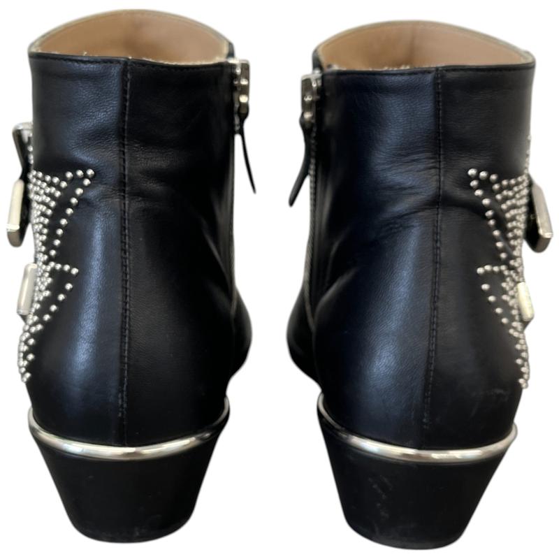 Women's Susanna 40 Studded Leather Ankle Boots Black Size EU 36.5 / UK 3.5 6