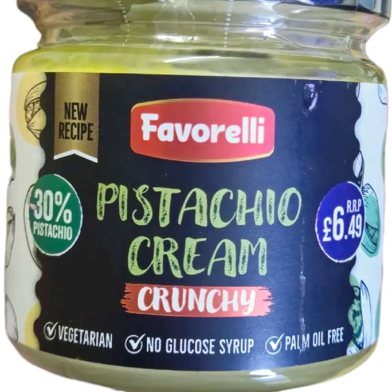 Favorelli Pistachio Cream 200g. Halal Kunafah Spread. Suitable For Vegetarians. 4