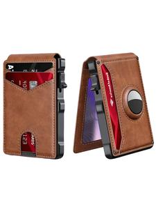 Men's Business Style Pu Leather Compact Wallet with Card Slots, Business Minimalist Wallet with Card Slots, Rfid Blocking Durable Wallet for Daily Use (not Airtag), Durable Bifold Business Wallets