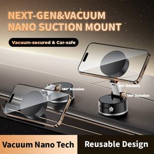 Magnetic Phone Holder, Vacuum Suction Cup Magnetic Phone Holder, Multifunctional Phone Stand for Home Office, Phone Accessories for iPhone & Android, Phone Suction Mount