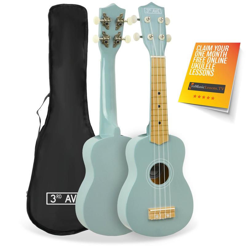 3rd Avenue Pastel Soprano Ukulele with Bag 0